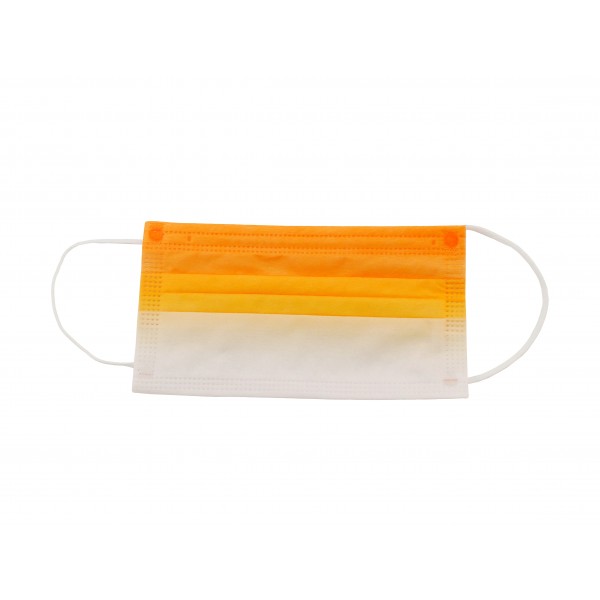 Medizinische Maske - M - (Box 10 Stk) - Farbe: Gelb/Orange