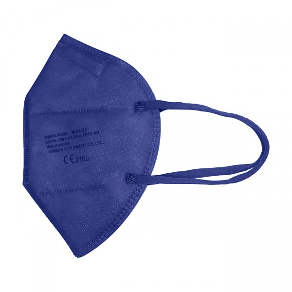 FFP2 Maske (Box 40 Stk) - Euroloch - Große L - Farbe: Marineblau