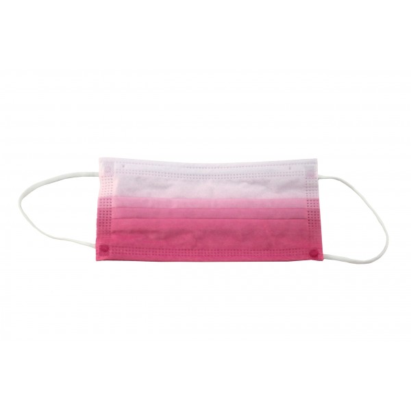 Medizinische Maske - L - (Box 10 Stk) - Farbe: Rosa/Weiß